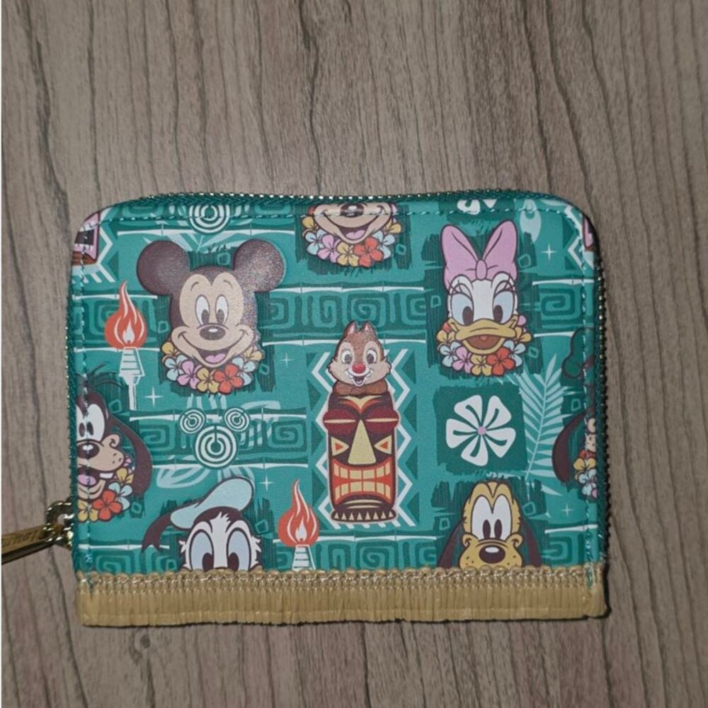 Loungefly Disney Mickey and Friends Tiki Wallet | NEW - Picture 3 of 7